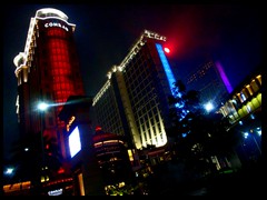 Sands Cotai Central consists of Conrad, St Regis, Sheraton and Holiday Inn on Taipa Island. It opened in 2012 and the hotels have totally 6000 rooms. The Sheraton is the largest  hotel in the Sheraton brand, and with almost 4000 rooms the largest single hotel building of Macau. The Holiday Inn is also the world's largest.